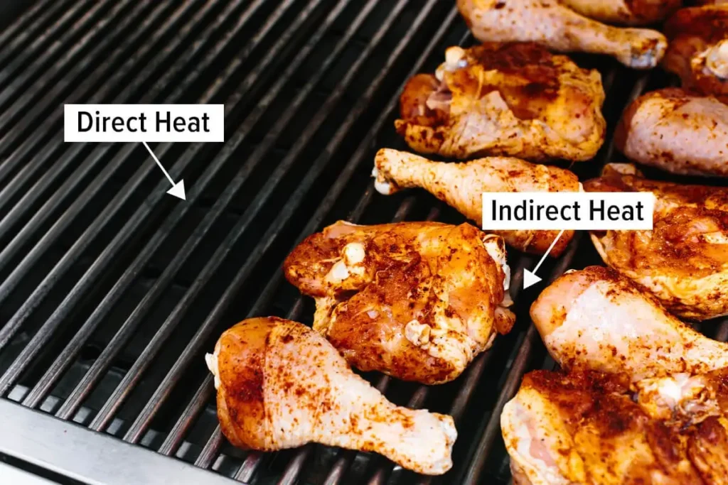 grilled chicken wings: grilling techniques for chicken wings: direct heat and indirect heat