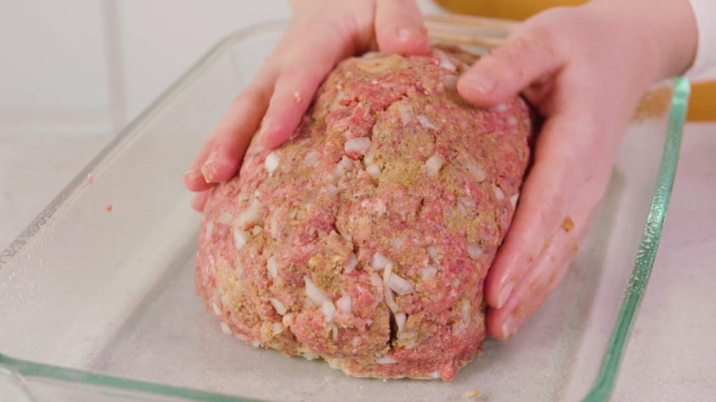 Smoked Meatloaf Recipe: forming the loaf 