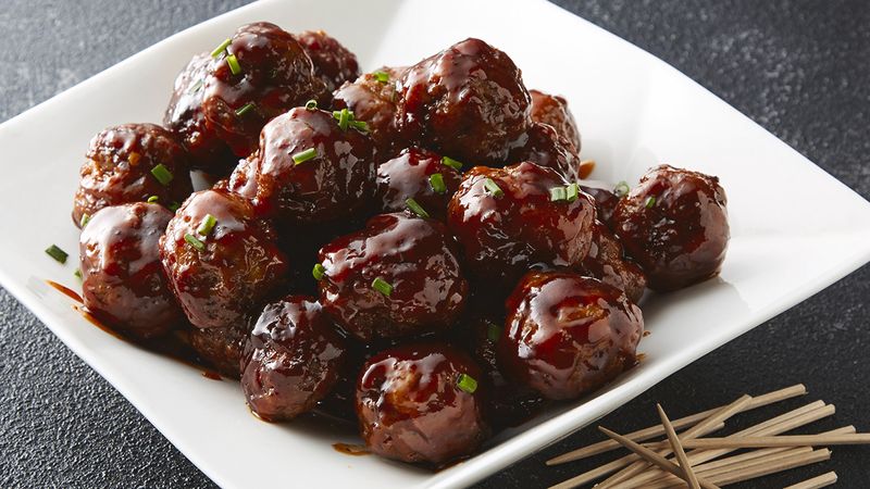 Simple bbq glazed meatballs with whole foods bbq sauce recipe