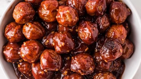 BBQ Glazed Meatballs with Whole Foods BBQ Sauce