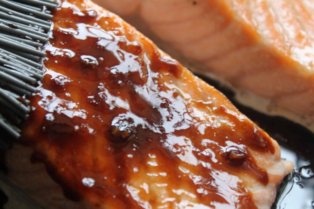 Glazed Salmon with Whole Foods BBQ Sauce