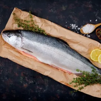 How to BBQ a Whole Salmon Prepare the whole Salmon