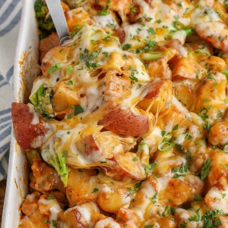 BBQ Chicken and Potato Casserole