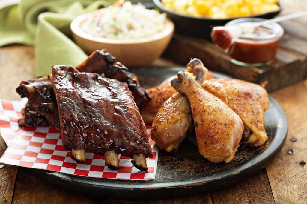 Raspberry BBQ Sauce Recipes Grilled Chicken & Pork Ribs.