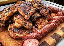 Raspberry BBQ Sauce Recipes Smoked Sausages & BBQ Chicken