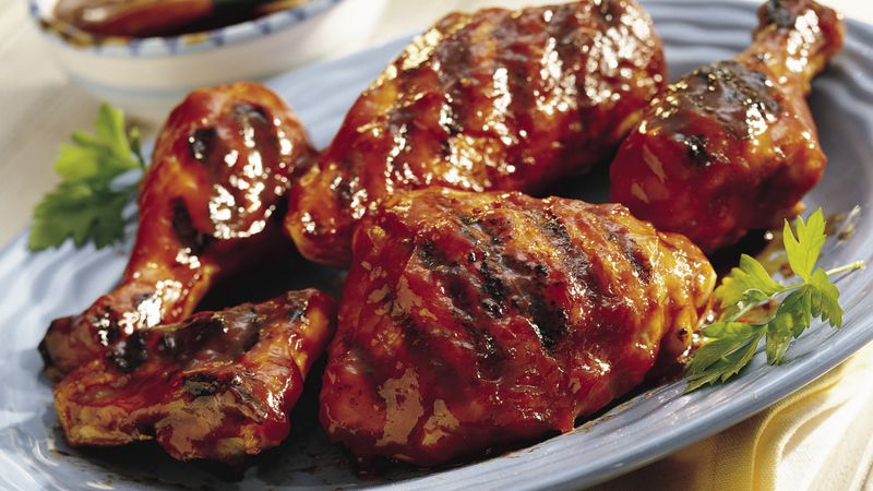 Grilled Chicken with a Whiskey-Infused Glaze