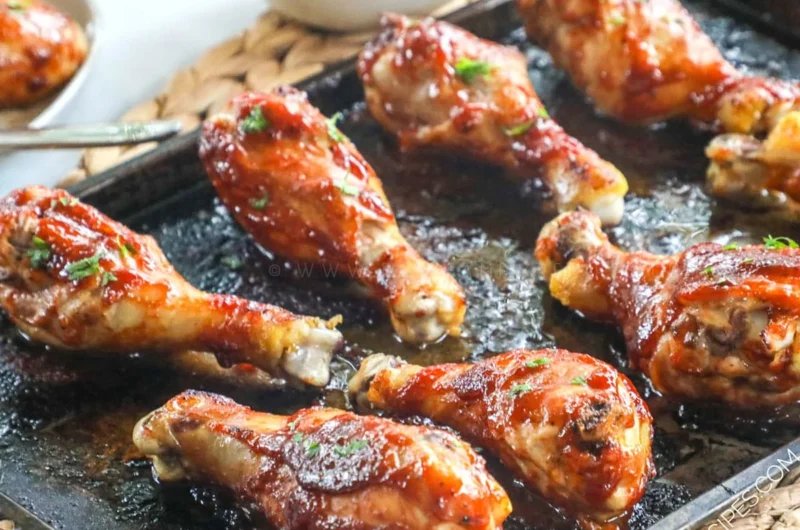 Easy Oven Baked BBQ Chicken Legs Recipe