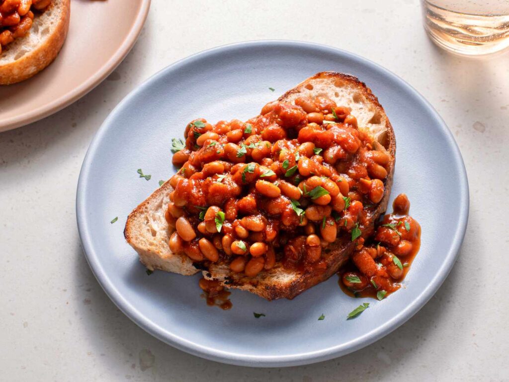 Best way t o serve BBQ Baked Beans with Ground Beef