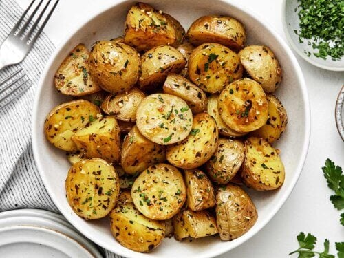 BBQ Grilled Side Dishes Garlic Herb Grilled Potatoes