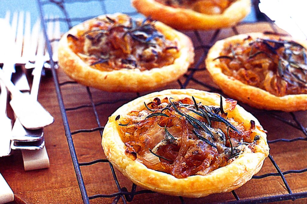 Caramelized Onion and Blue Cheese Tart: