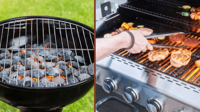 BBQ with Gas and Charcoal
