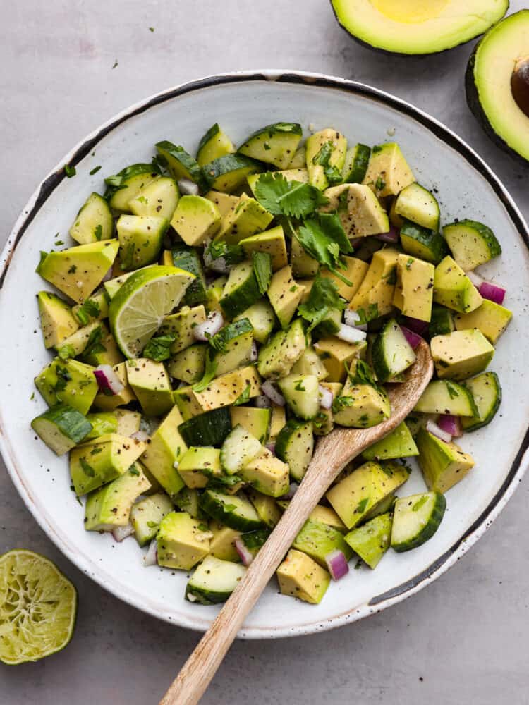 Avocado Cucumber Salad: A Cool Companion for Keto Sides for BBQ 