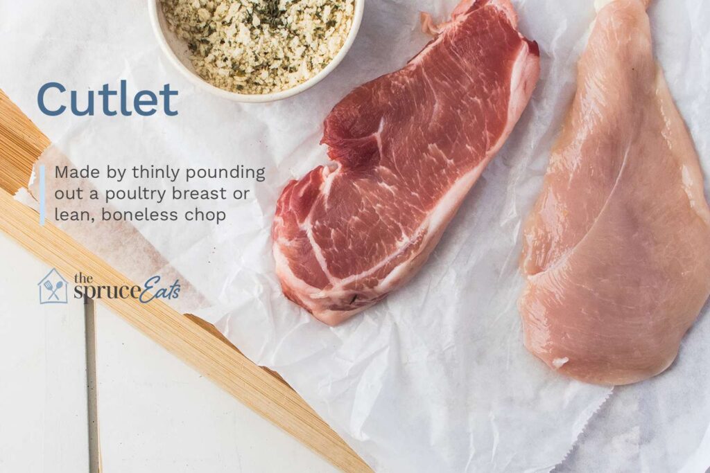 What Are Veal Cutlets?: Thin slices of veal, typically from the leg or loin.