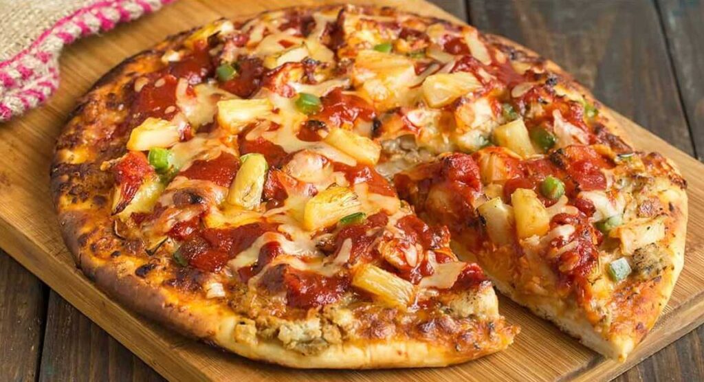BBQ Hawaiian Chicken Pizza
