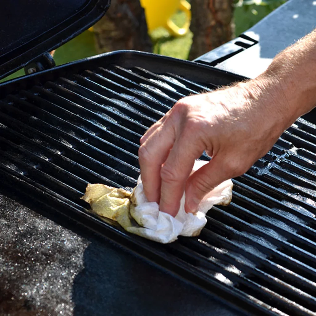 Soak and Scrub bbq grill grate cleaning