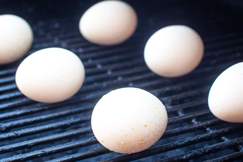 
BBQ hard-boiled eggs

