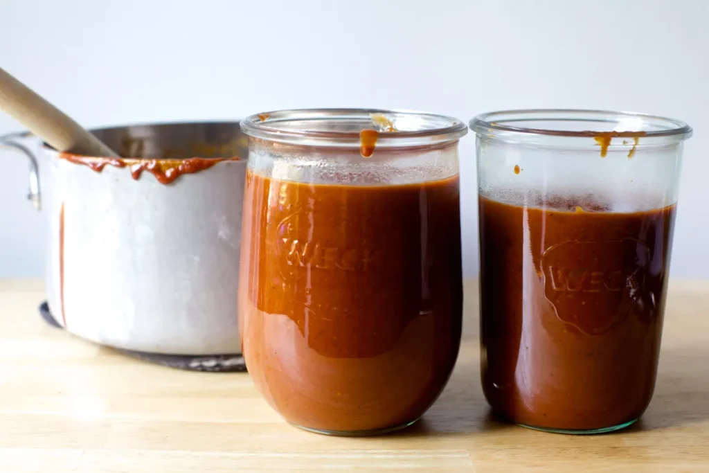 Canning Your Own BBQ Sauce Fill the Jars 