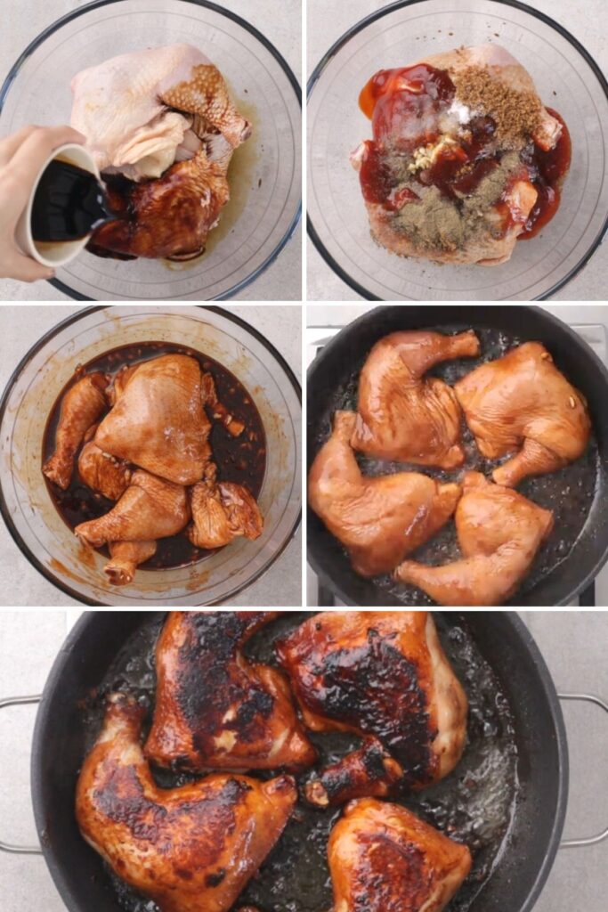 How to cook BBQ chicken on stove?
