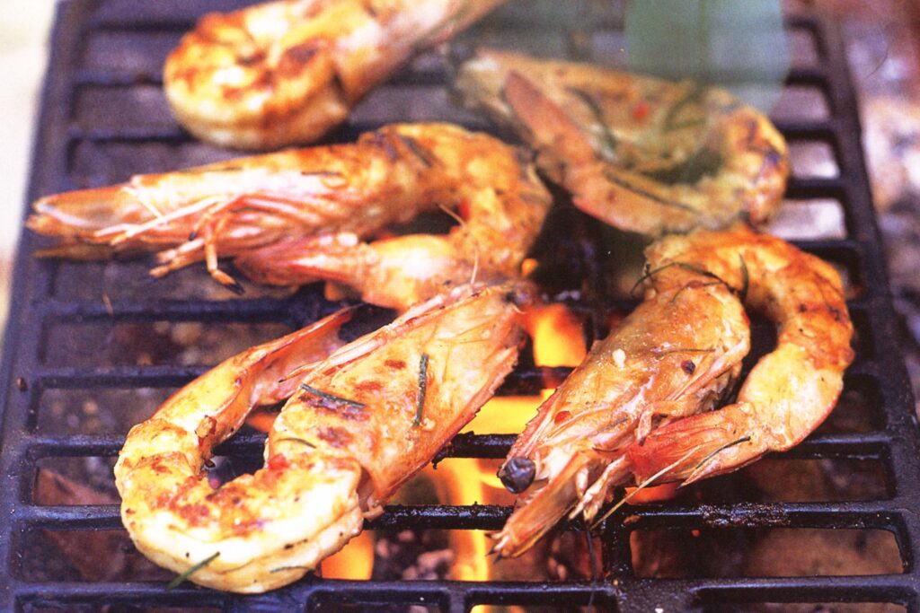 How to BBQ Whole Shrimp: Grilling time