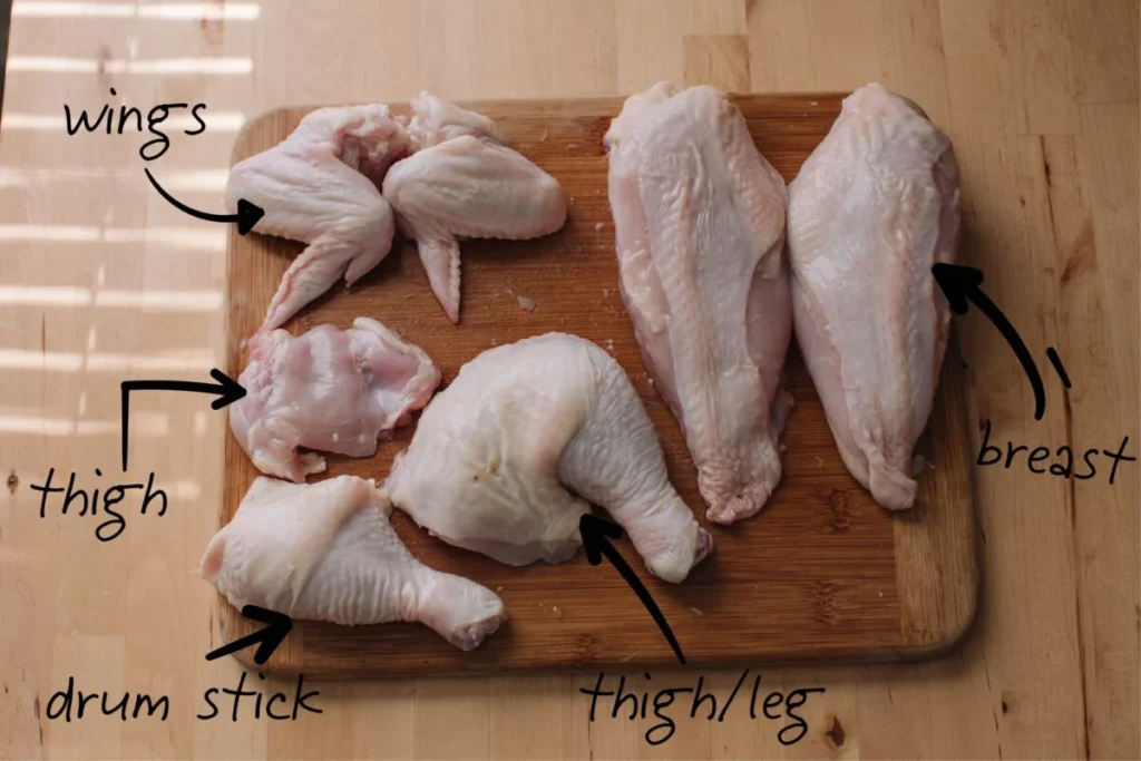 Cuts for Hot BBQ Chicken