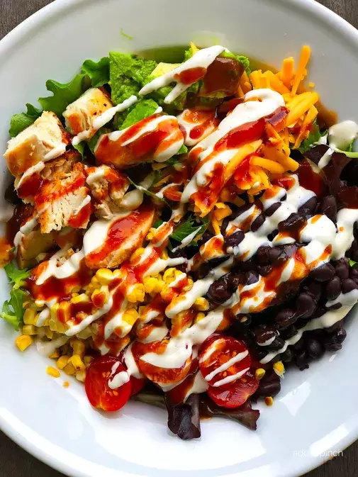 Chicken BBQ ranch salad and its nutritional impact 
