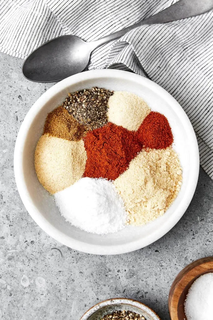 Ingredients for Homemade BBQ rub recipe
