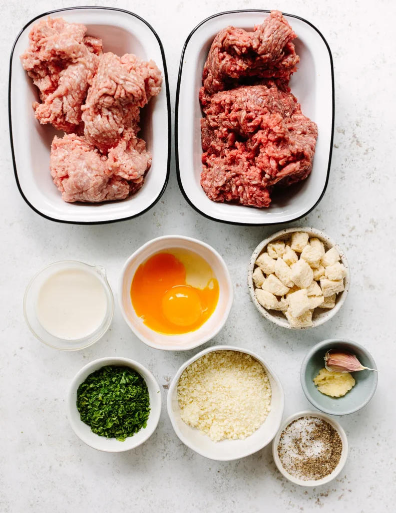 Ingredients for Oven-baked BBQ meatballs recipe