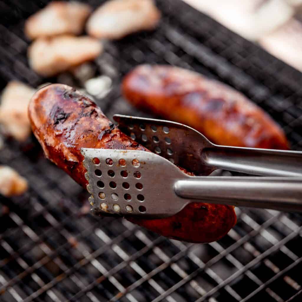 How to cook a sausage on the barbecue to perfection.