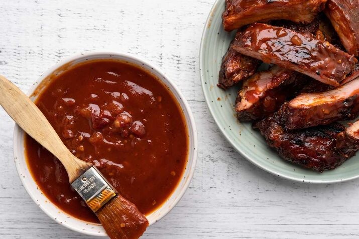 Homemade sweet and spicy BBQ sauce