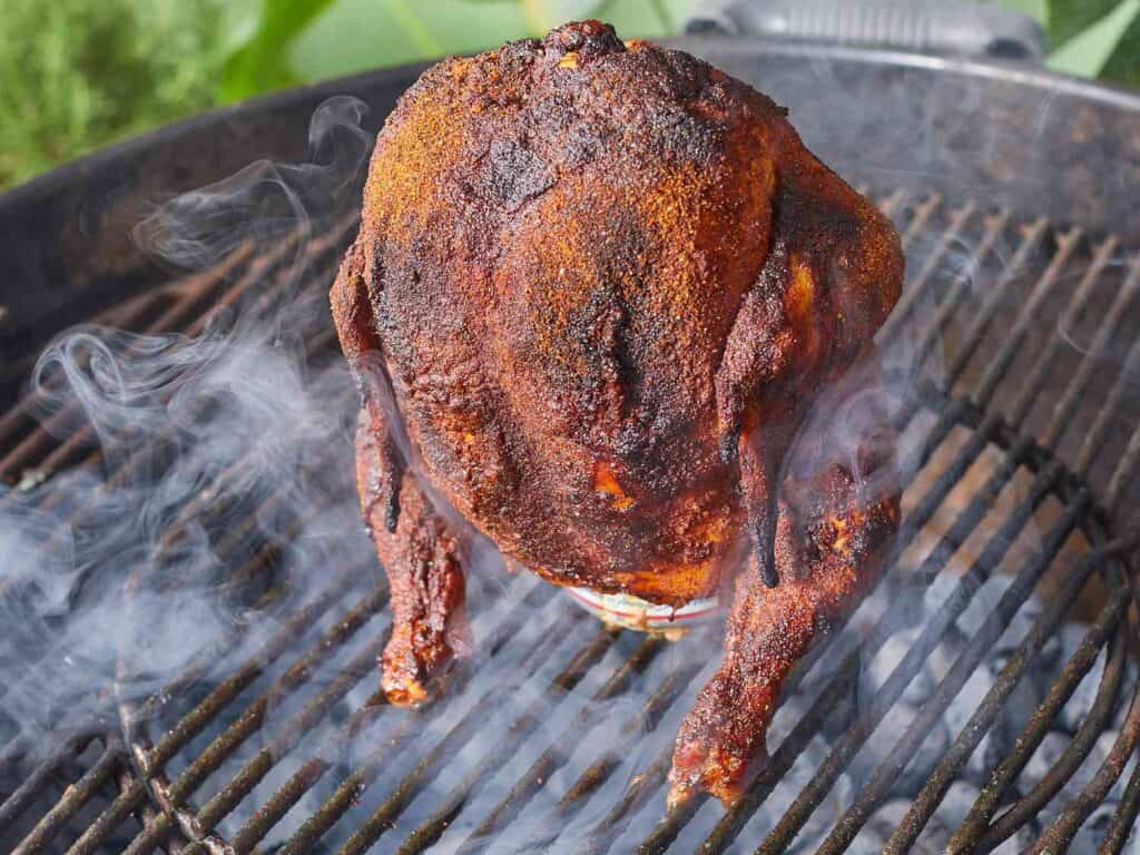 Step-by-step guide to Grilling Whole Chicken on a charcoal grill

