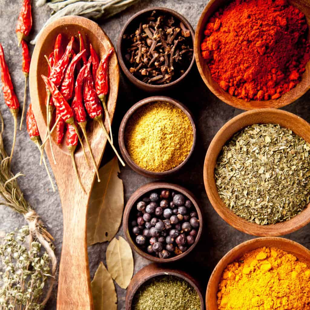 Spices for Delicious BBQ chili recipe
