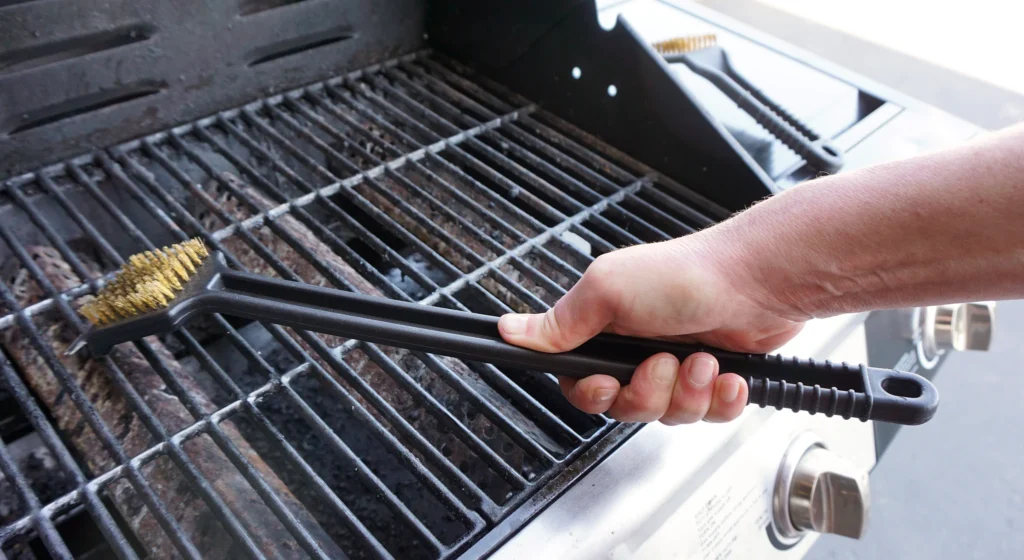 Safer methods than grill brushes for cleaning grills
