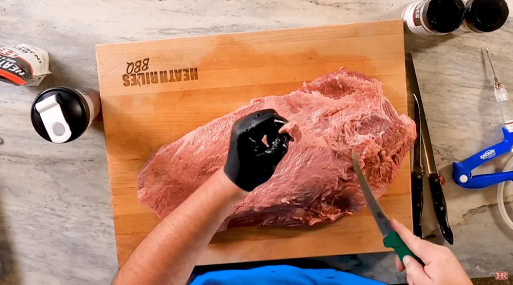 Detailed instructions for trimming a brisket
