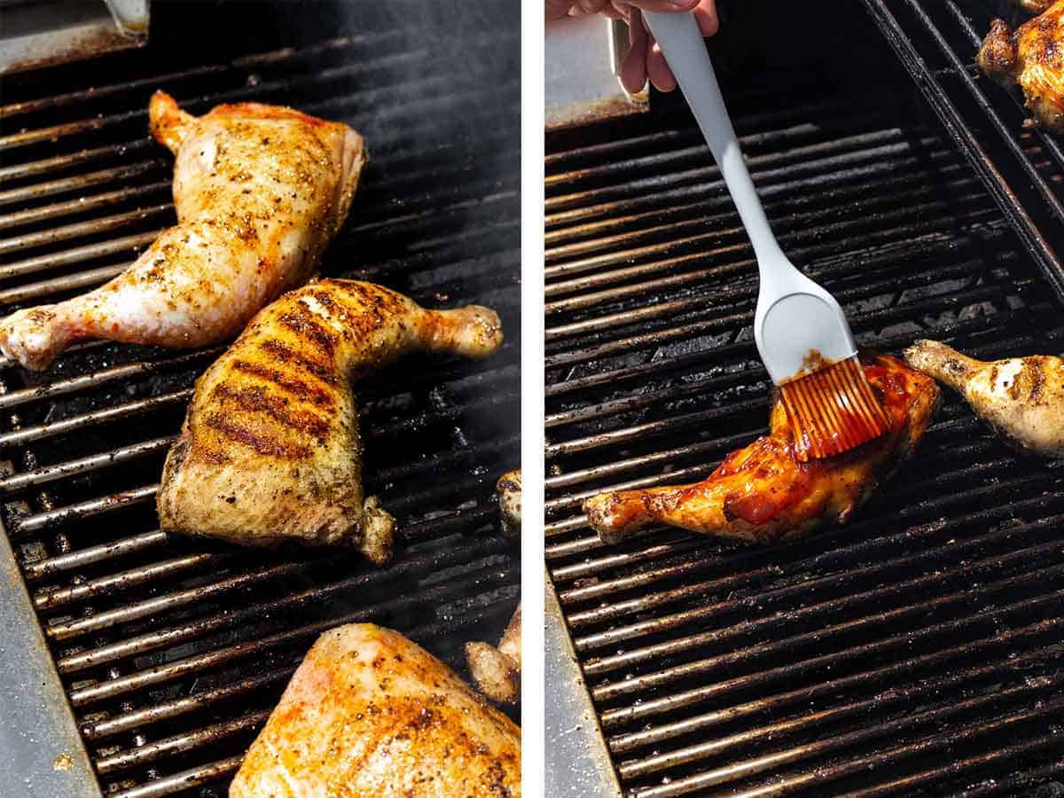 Easy, healthy recipe for BBQ quarter chicken