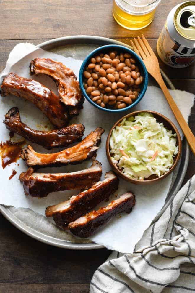 BBQ ribs pair well with a variety of side dishes