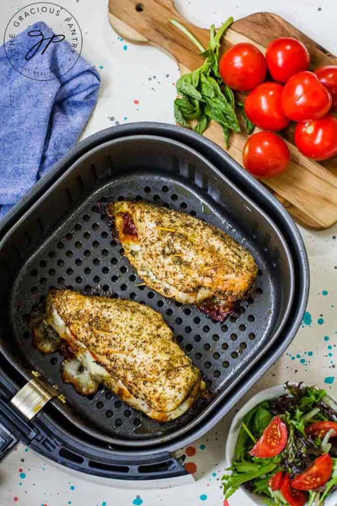 Preparing frozen chicken breasts in an air fryer: fast, nutritious, and simple approach.
