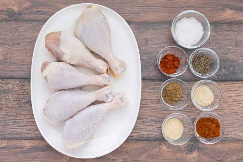 Ingredients for Smoked Chicken Legs