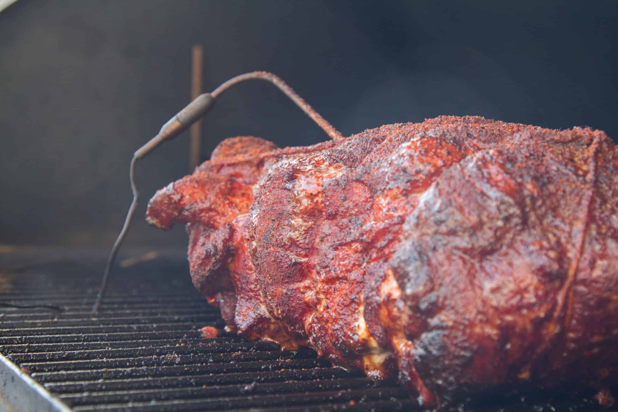 How to Smoke a Pork Butt at 250; Testing done