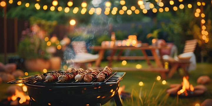 Lighting and Ambiance for an Evening BBQ