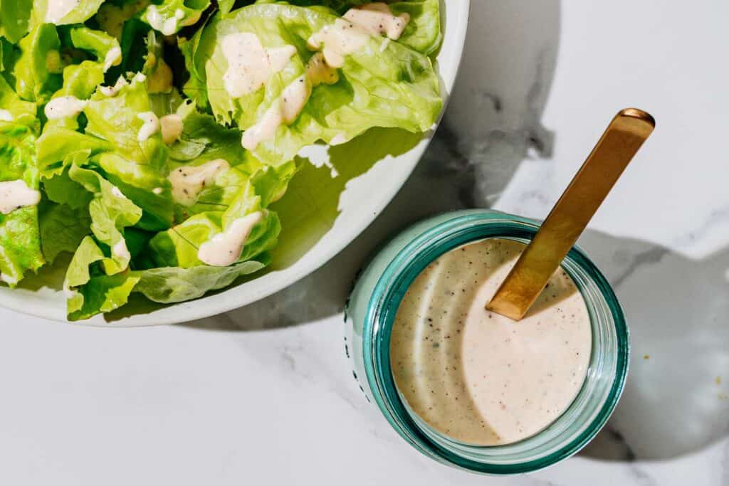 Another popular use for Alabama White BBQ Sauce is as a salad dressing