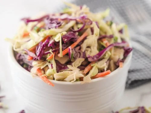 Coleslaw is a quintessential BBQ side dish