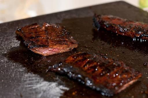 Reverse Searing Method BBQ Skirt Steak