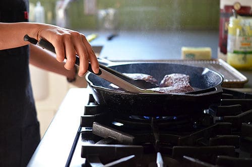 Pan Searing Skirt Steak and Finishing in the Oven