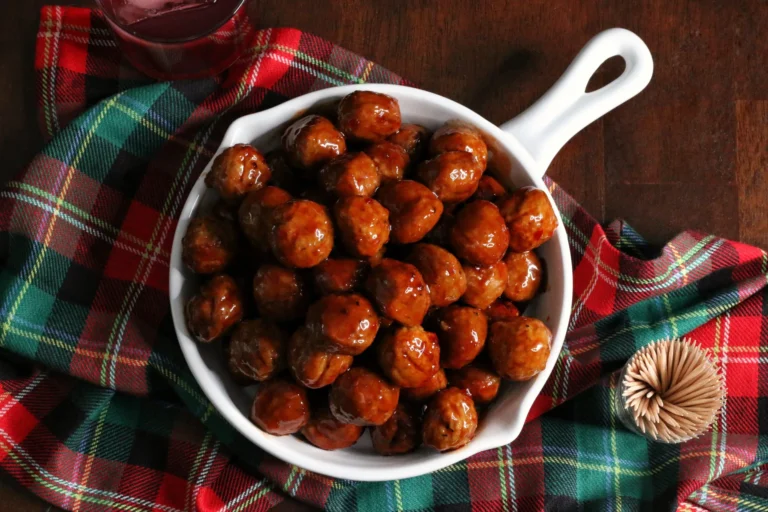 BBQ Sweet and Spicy Christmas Meatballs