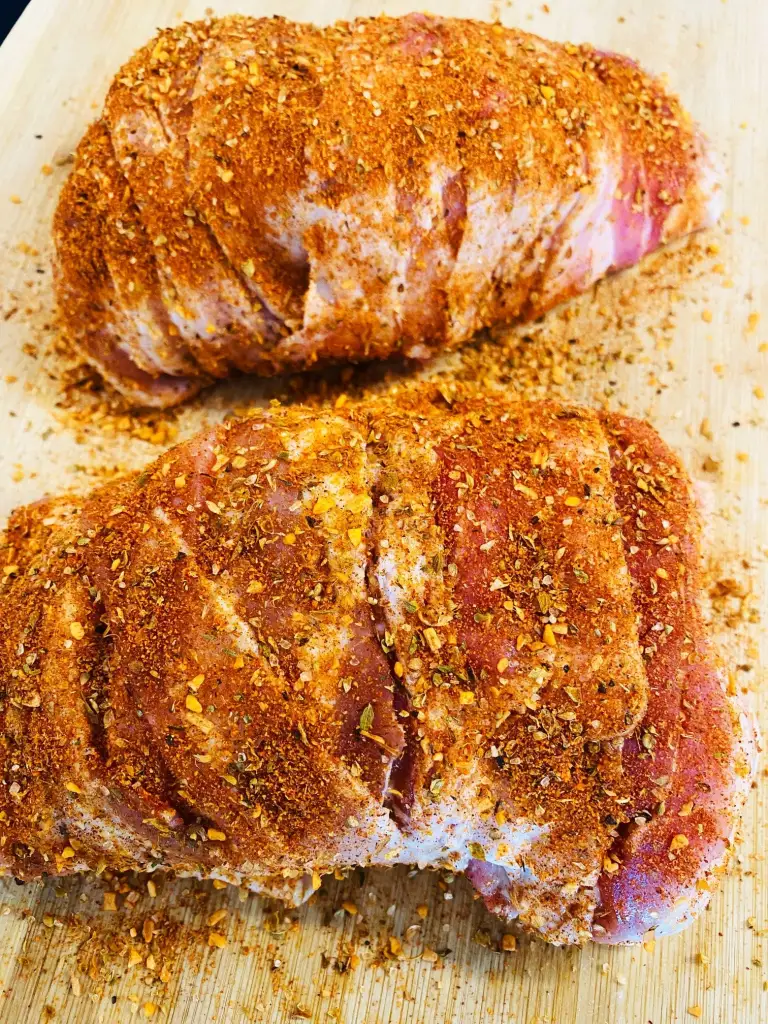 BBQ Bacon-Wrapped Turkey Breasts