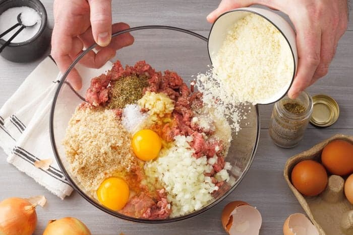 Preparing the Meatball Mixture